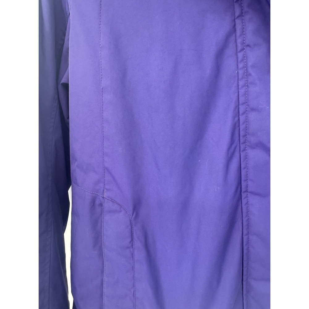 LL Bean Winter Warmer Coat Purple Womens Fleece Lined Hooded Jacket Gorpcore L - Picture 5 of 14